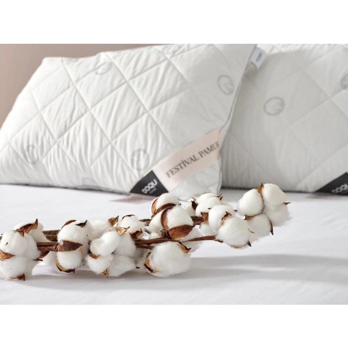 DOQU Home Festival Pamuk Yastık 50 x 70 cm - Beyaz