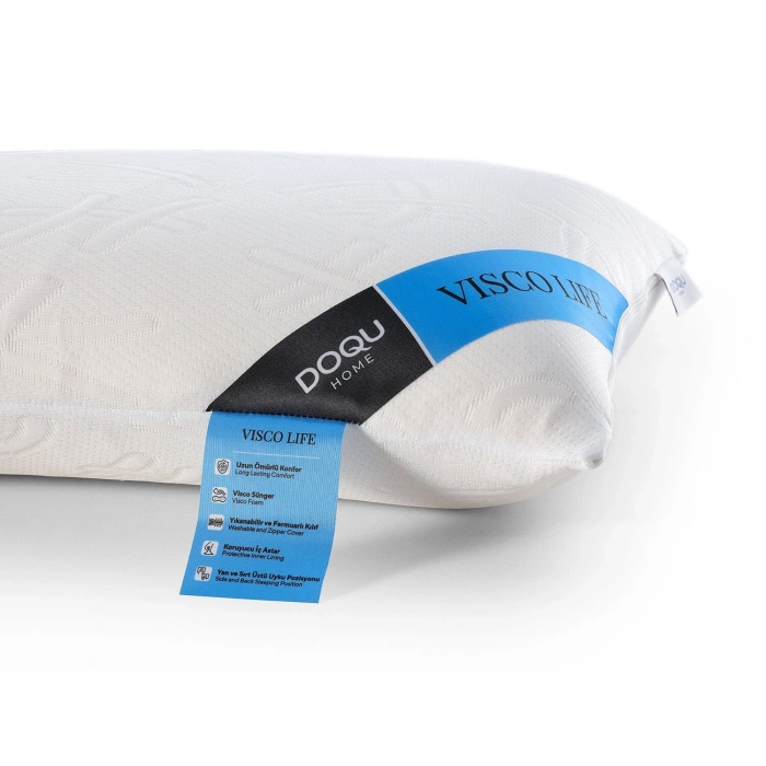 DOQU Home Visco Life Yastık 60 x 40 + 15 cm - Beyaz