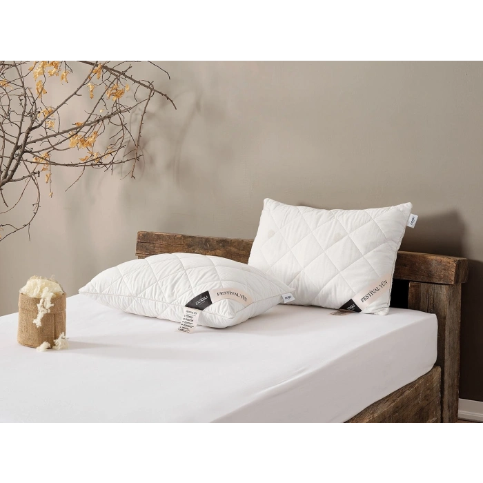 DOQU Home Festival Yün Yastık 50 x 70 cm - Beyaz