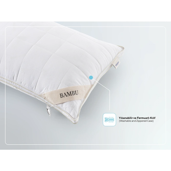 DOQU Home Bambu Yastık 50 x 70 cm - Beyaz