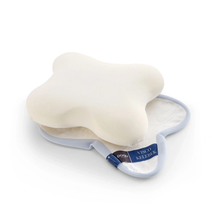 DOQU Home Visco Kelebek Yastık 53 cm x 42 cm - Beyaz