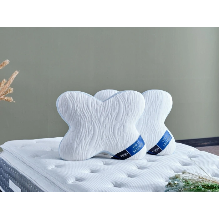 DOQU Home Visco Kelebek Yastık 53 cm x 42 cm - Beyaz