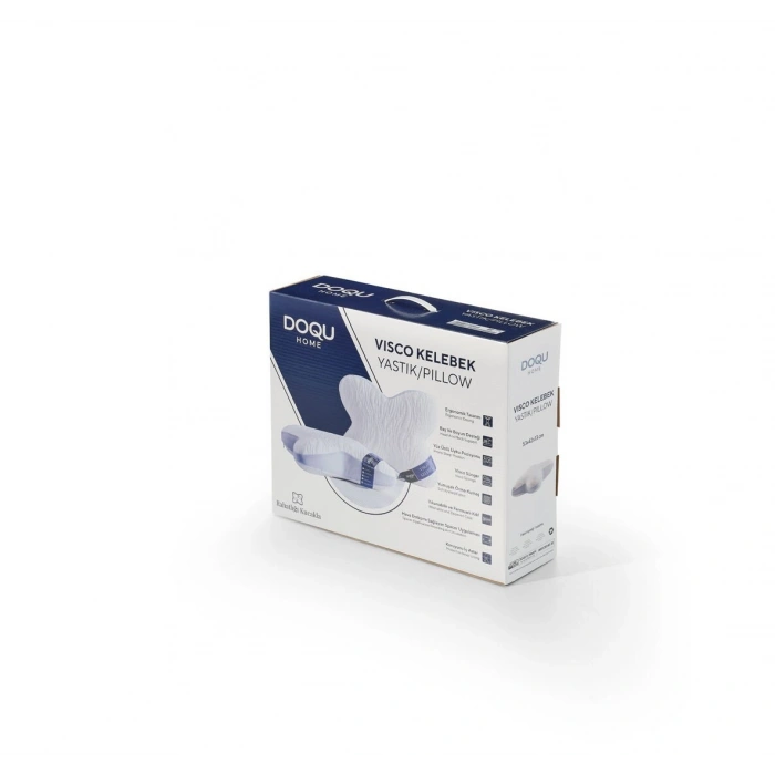 DOQU Home Visco Kelebek Yastık 53 cm x 42 cm - Beyaz