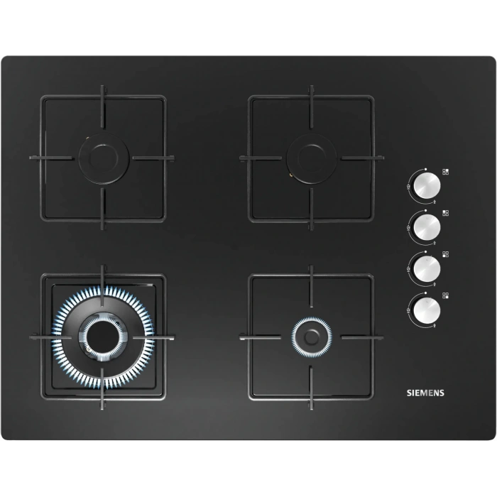 Siemens EO7C6HO12O iQ100 Gazlı Ocak 67 cm Sert cam, Siyah