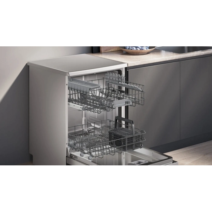 Siemens SN216I00DT iQ100 Solo Bulaşık Makinesi 60 cm Fırçalanmış çelik parmak izi tutmaz