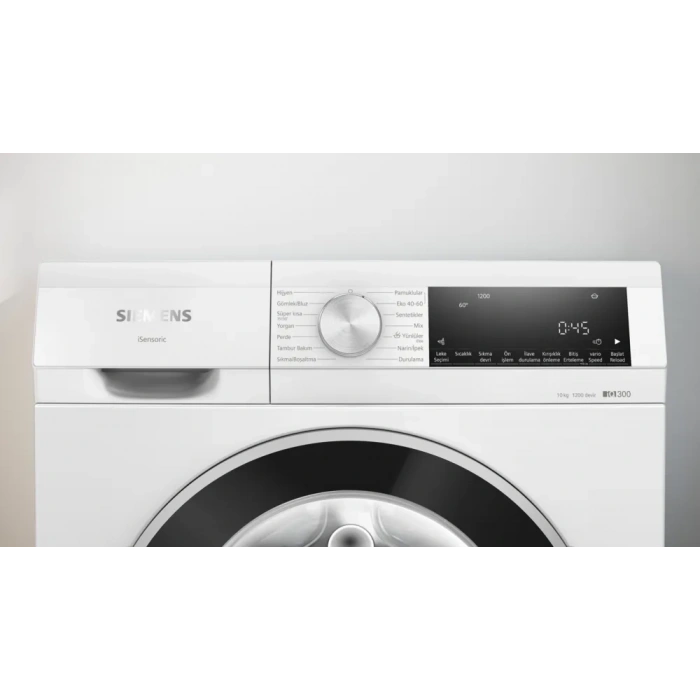 Siemens WG52A202TR iQ300 Çamaşır Makinesi 10 kg 1200 dev./dak., Beyaz