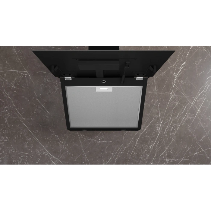 Siemens LC66KPJ70T iQ300 Duvar Tipi Davlumbaz 60 cm Şeffaf Gri Baskılı Cam