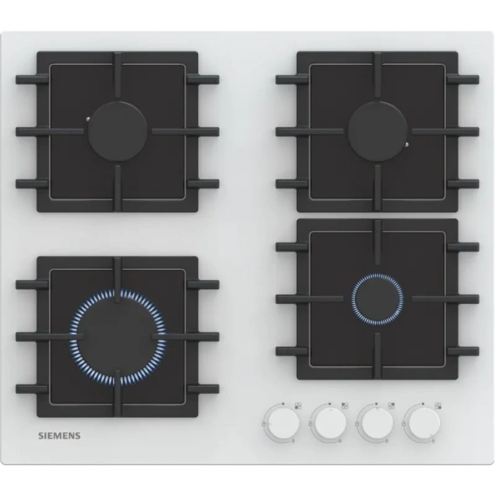 Siemens EN6B2NP40O iQ300 Gazlı Ocak 60 cm Sert cam, Beyaz
