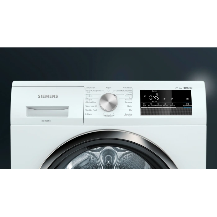 Siemens WT45H201TR iQ300 Isı Pompalı Kurutma Makinesi 8 kg