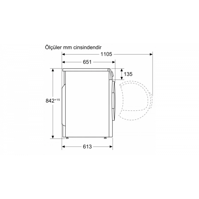 Siemens WT00H200TR iQ300 Isı Pompalı Kurutma Makinesi 8 kg