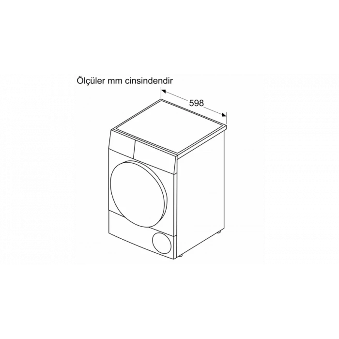 Siemens WT00H200TR iQ300 Isı Pompalı Kurutma Makinesi 8 kg