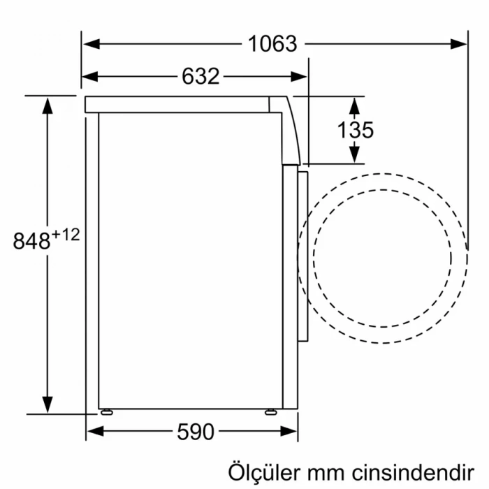 Siemens WG42K2ZXTR iQ500 Çamaşır Makinesi 9 kg maks. 1200 dev./dak., Gümüş