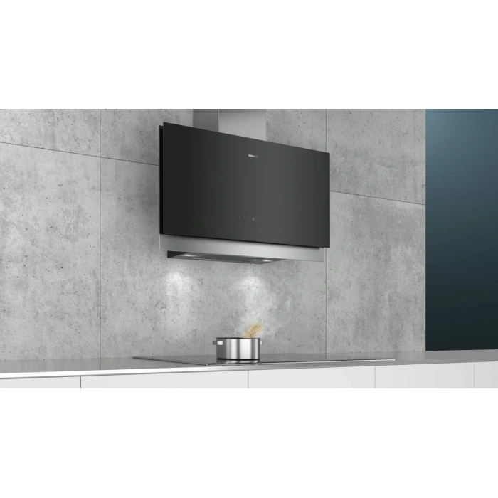 Siemens LC97FQP60 iQ500 Duvar Tipi Davlumbaz 90 cm Siyah Cam