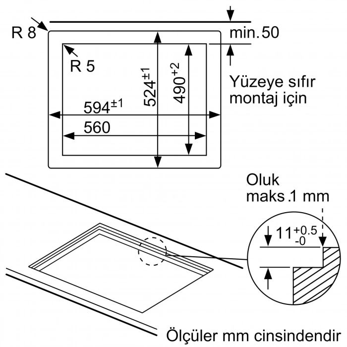 Siemens EP6A2PB20O iQ500 Gazlı Ocak 60 cm Sert cam, Beyaz