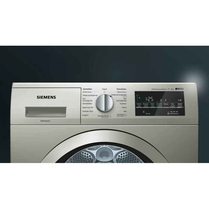 Siemens WT45W41STR iQ500 Isı Pompalı Kurutma Makinesi 8 kg