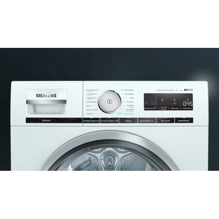 Siemens WT47XK80TR iQ700 Isı Pompalı Kurutma Makinesi 9 kg