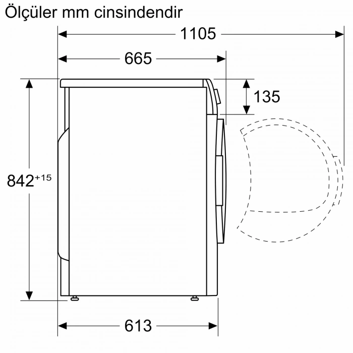 Siemens WQ45B2AXTR iQ700 Isı Pompalı Kurutma Makinesi 9 kg