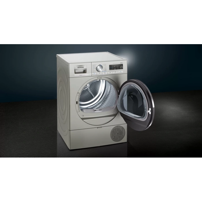 Siemens WT47XK8XTR iQ700 Isı Pompalı Kurutma Makinesi 9 kg Gümüş