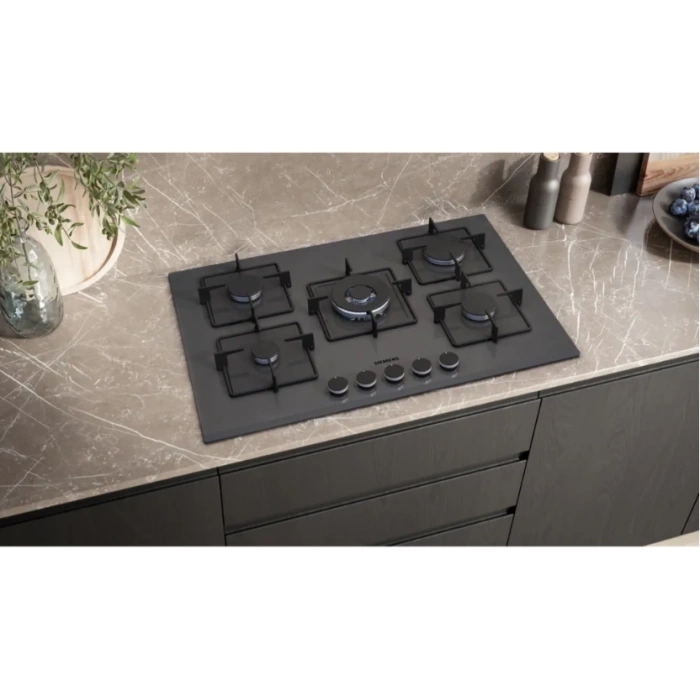 Siemens EN7B8QP30O Kendinden kumandalı, gazlı ankastre ocak