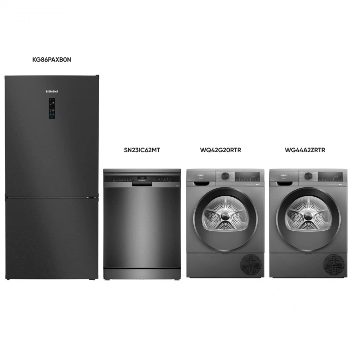 Siemens 4’lü Steel Line Avantaj Paketi ( KG86PAXB0N SN23IC62MT WG44A2ZRTR WQ42G20RTR )