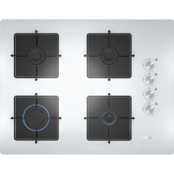 Siemens EO7C2PO12O iQ300 Gazlı Ocak 67 cm Sert cam, Beyaz