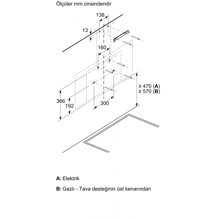 Siemens LC97KPJ20T Eğimli Davlumbaz