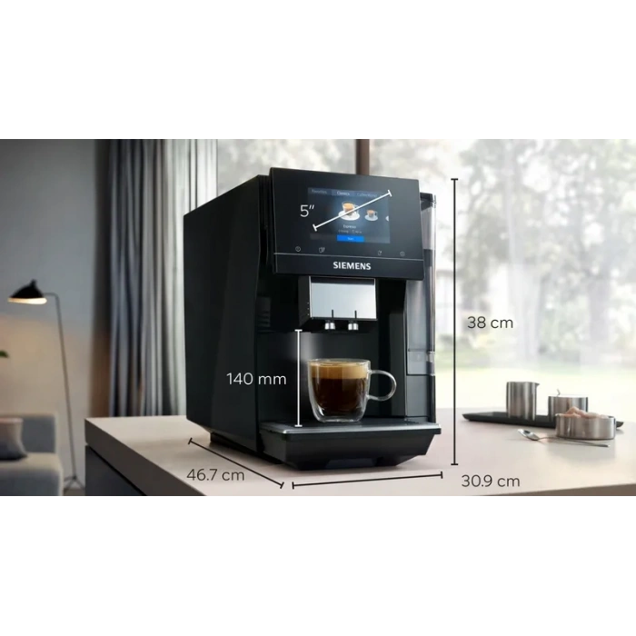 Siemens TP713R19 Tam Otomatik Kahve Makinesi EQ700 classic Piyano siyah, Su Tankı