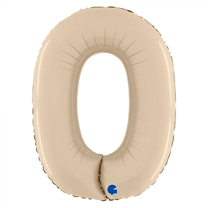 0 Rakam Grabo Satin Cream Folyo Balon 26