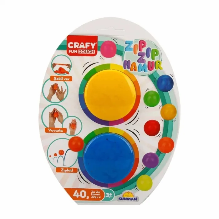 2'li Zıp Zıp Oyun Hamuru 40 gr