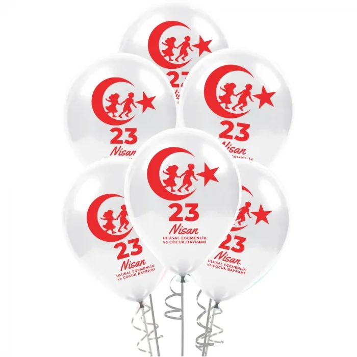 23 Nisan Baskılı Pastel Balon 11
