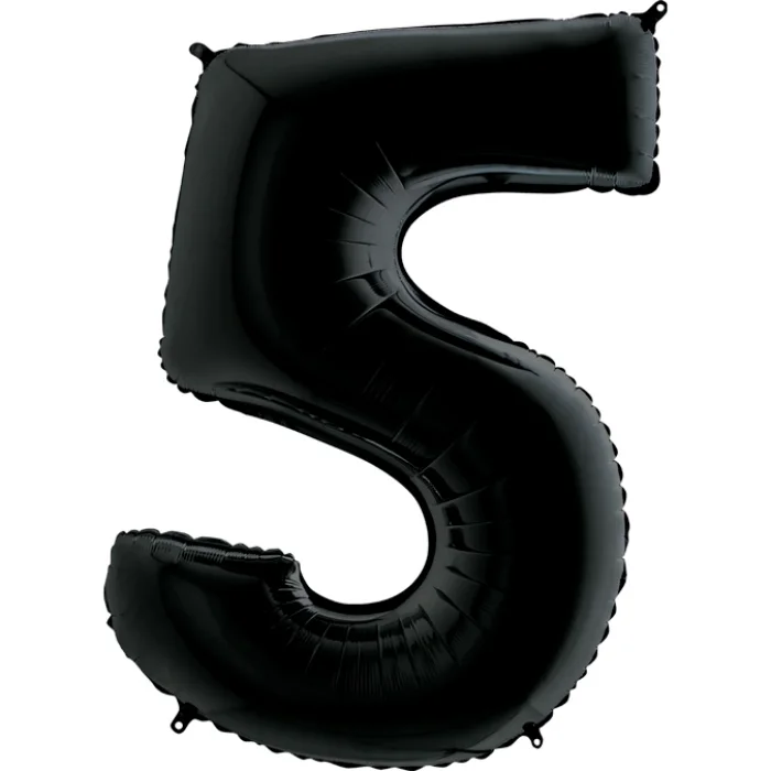 5 Rakam Grabo Siyah Folyo Balon 40