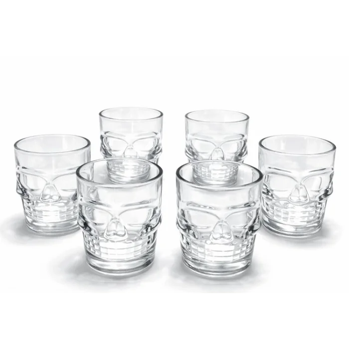 6Lı Kurukafa Cam Shot Bardağı Alk2151
