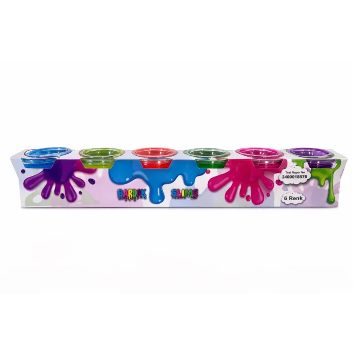 6lı Bardak Slime 6 Renk