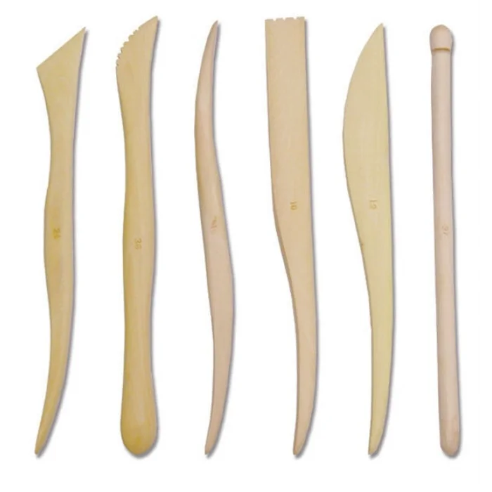 Ahşap Ebeşuar Modelaj Seti 6 Parça 15 cm.