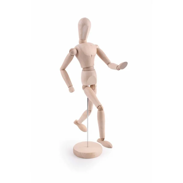 Ahşap Model Mankeni İnsan Figürü 30 cm.