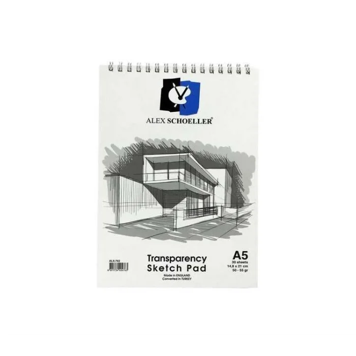 Alex Schoeller Transparency Sketch Pad Eskiz Bloğu 50/55 gr. A5 30 yaprak