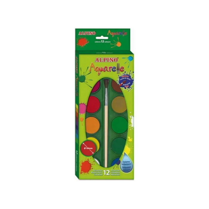 Alpino Aquarelle Sulu Boya 12 Renk