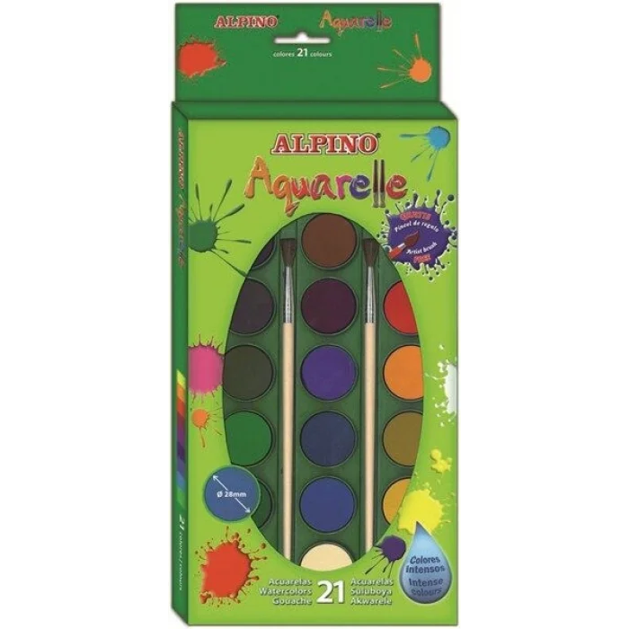 Alpino Aquarelle Sulu Boya 21 Renk