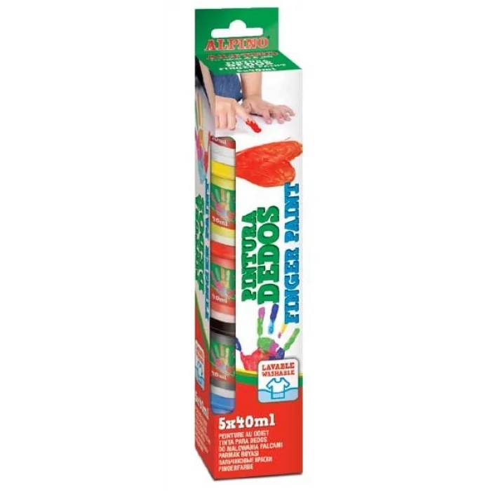 Alpino Parmak Boyası 5 Renk x 40 ml.