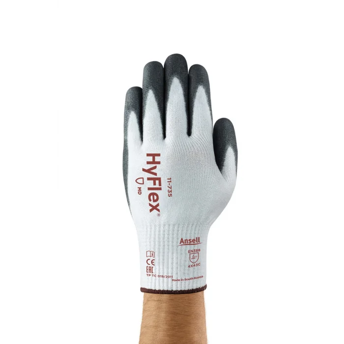 Ansell- HYFLEX® 11-735 Kesilmeye Karşı Mekanik Korumalı İş Eldiveni 1 Çift (9 Beden / L)