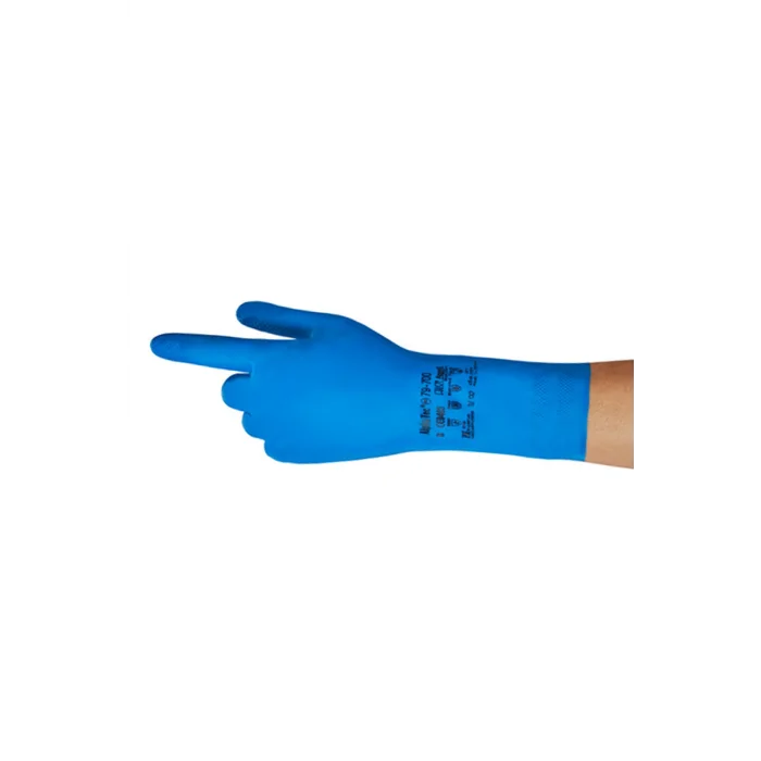 Ansell- VIRTEX® 79-700 Mavi Nitril Kimyasal ve Sıvı Korumalı İş Eldiveni 1 Çift (10 Beden / XL)