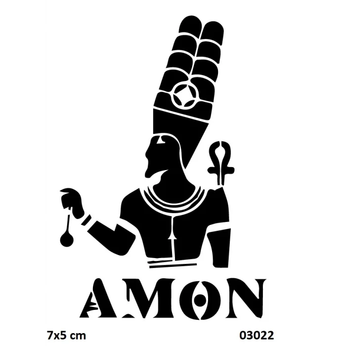 Antik Mısır Tanrı Amon-Ra Geçici Dövme Şablonu
