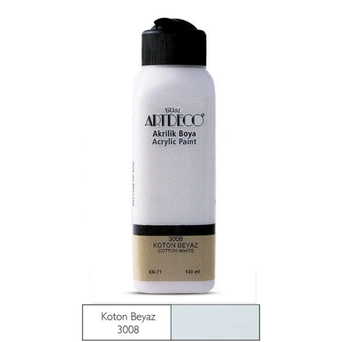 Artdeco Akrilik Boya 140 ml. 3008 KOTTON BEYAZ