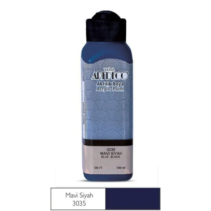 Artdeco Akrilik Boya 140 ml. 3035 MAVİ-SİYAH