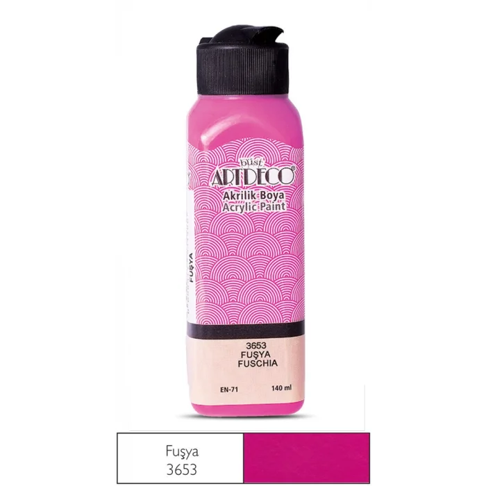 Artdeco Akrilik Boya 140 ml. 3653 FUŞYA