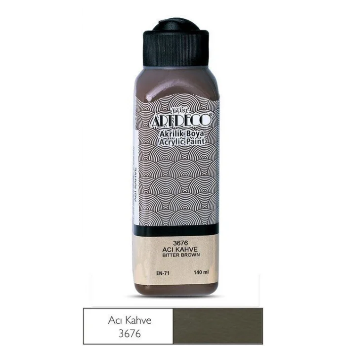 Artdeco Akrilik Boya 140 ml. 3676 ACI KAHVE