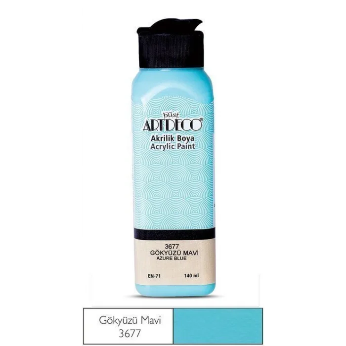 Artdeco Akrilik Boya 140 ml. 3677 GÖKYÜZÜ MAVİ