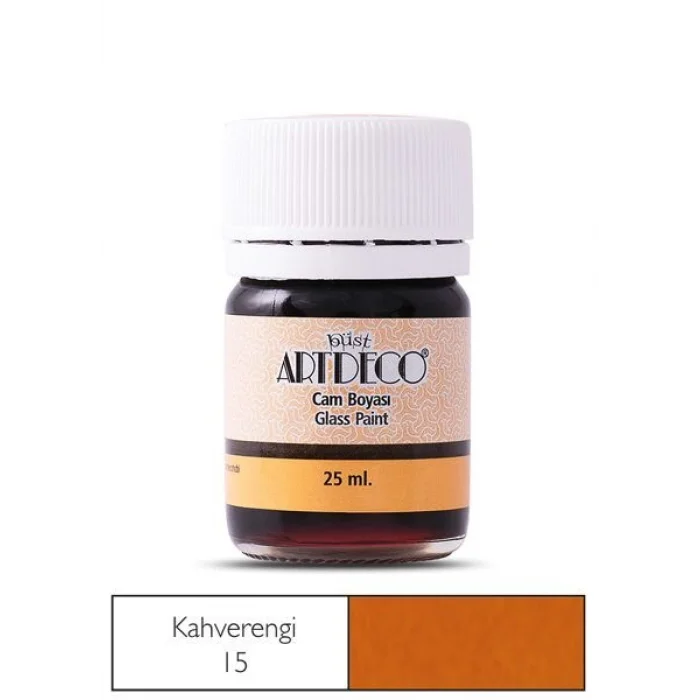 Artdeco Cam Vitray Boyası 25 ml. 15 KAHVERENGİ