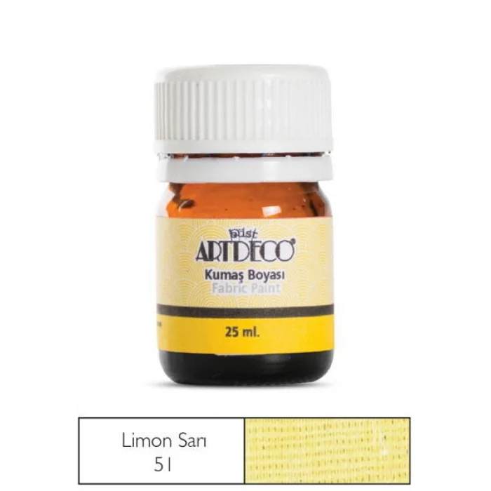 Artdeco Kumaş Boyası 51 Limon Sarısı
