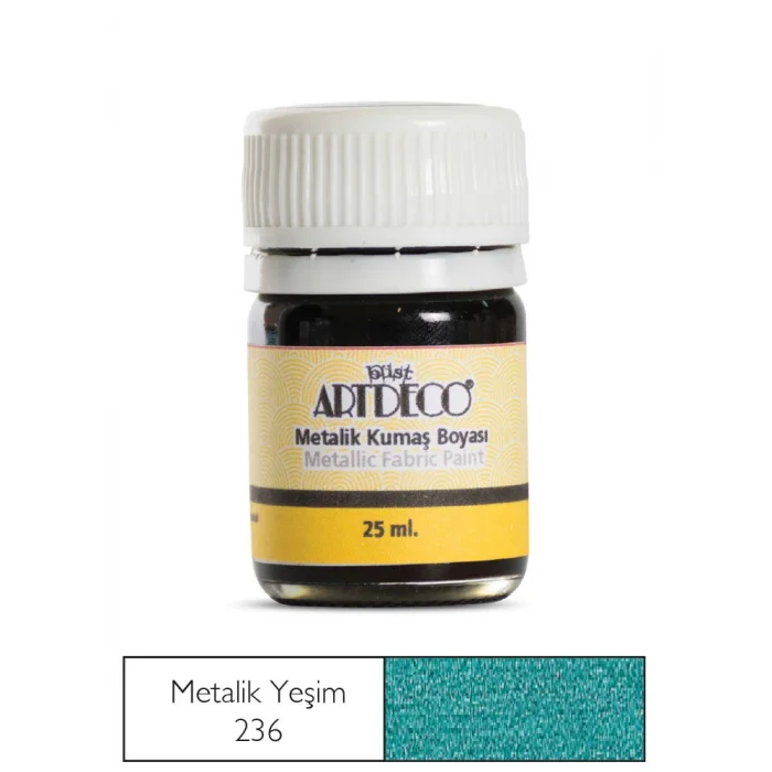 Artdeco Metalik Kumaş Boyası 236 Yeşim